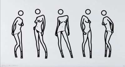 Bijou Gets Undressed 4 by Julian Opie