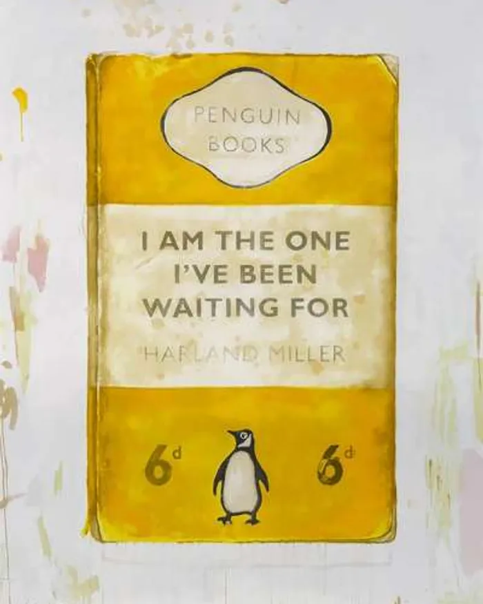 I Am The One I’ve Been Waiting For (yellow) by Harland Miller