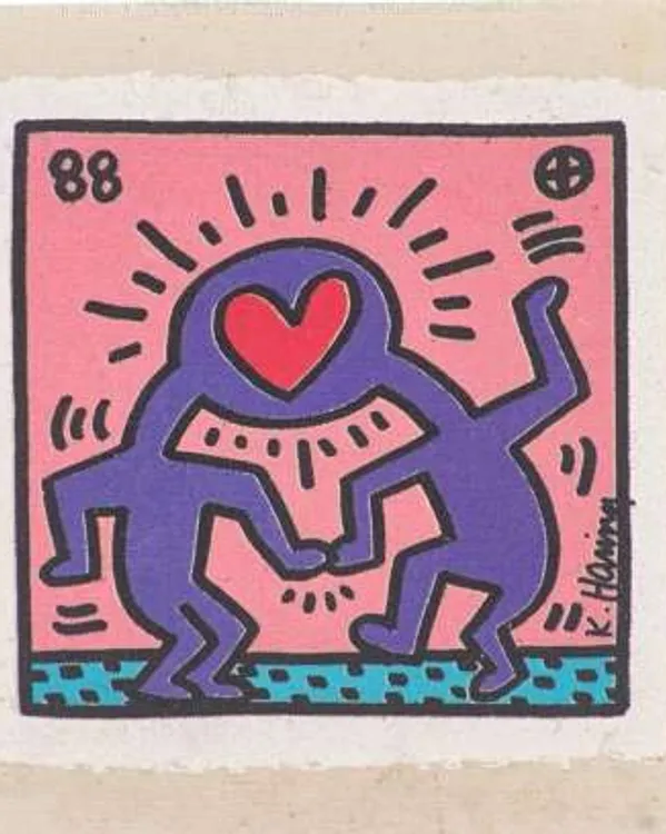 Dr Winkies Wedding Invitation by Keith Haring