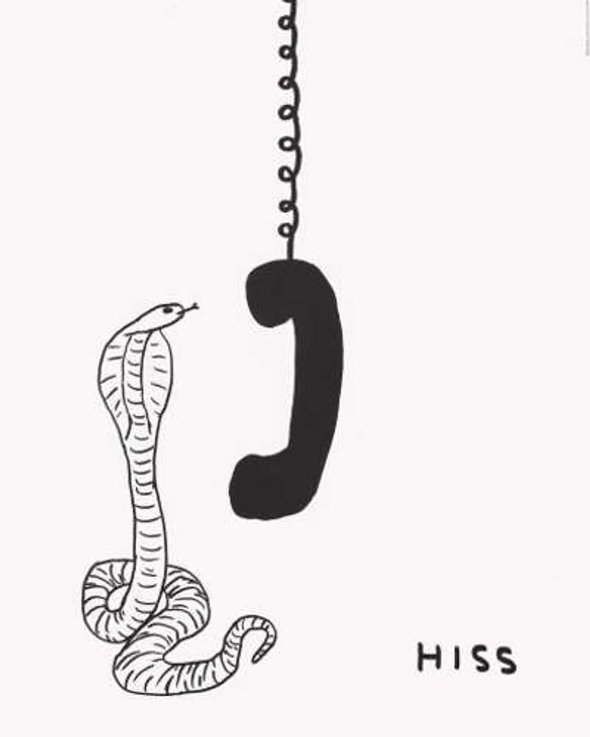 Hiss by David Shrigley
