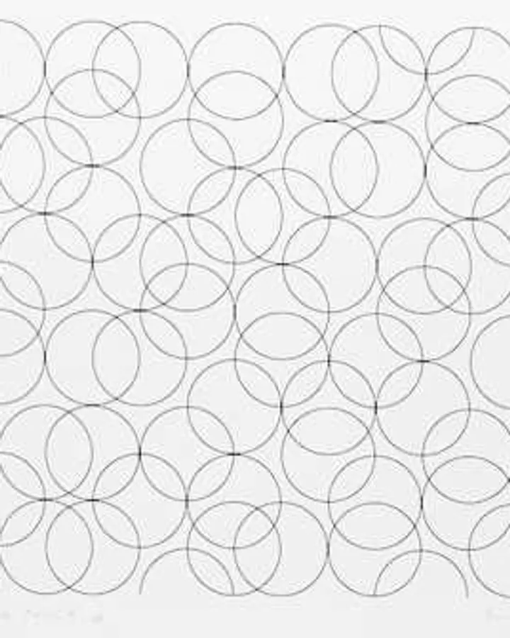 Composition With Circles 5 by Bridget Riley