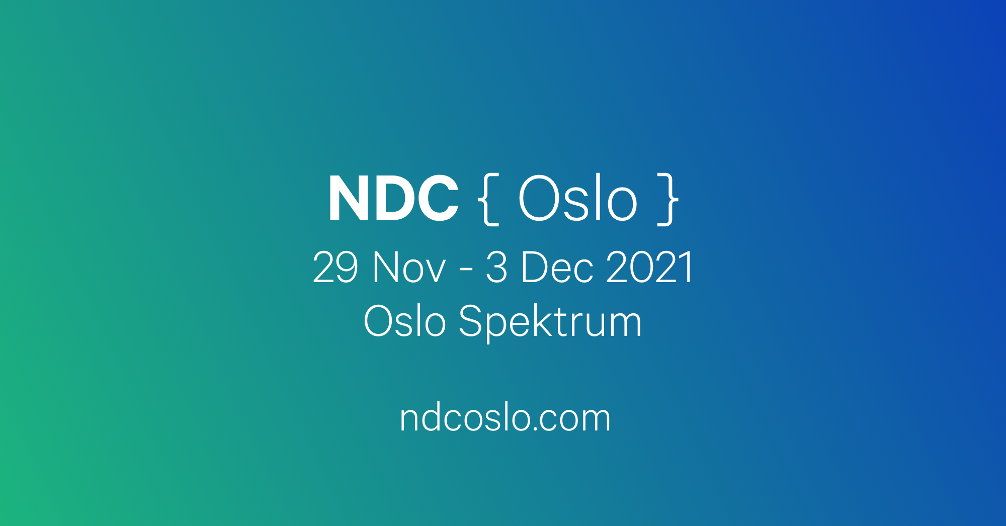 NDC Oslo 2021 Software Developers Conference