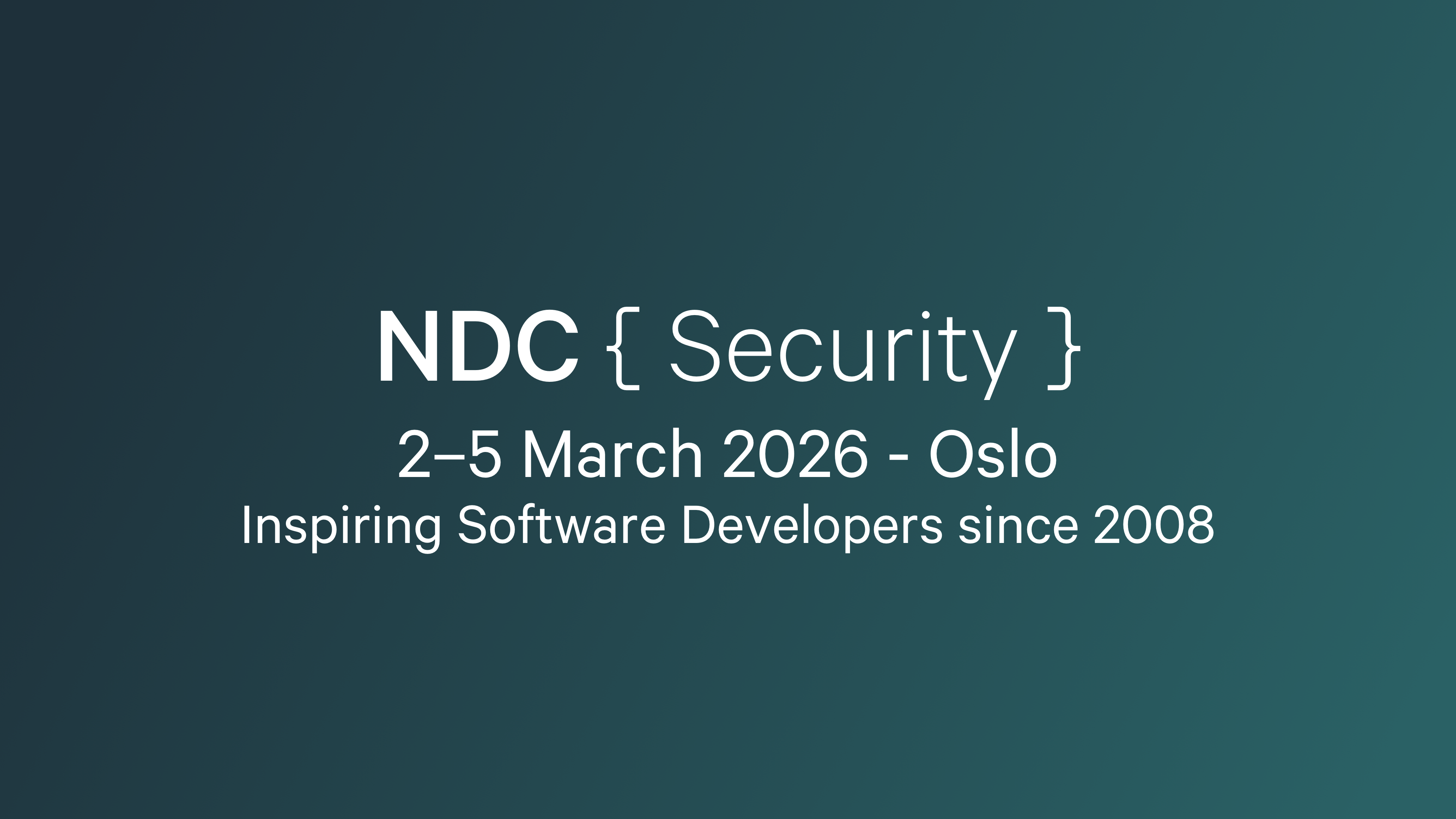 Agenda Ndc Security 2026 Security Conference For Software Developers