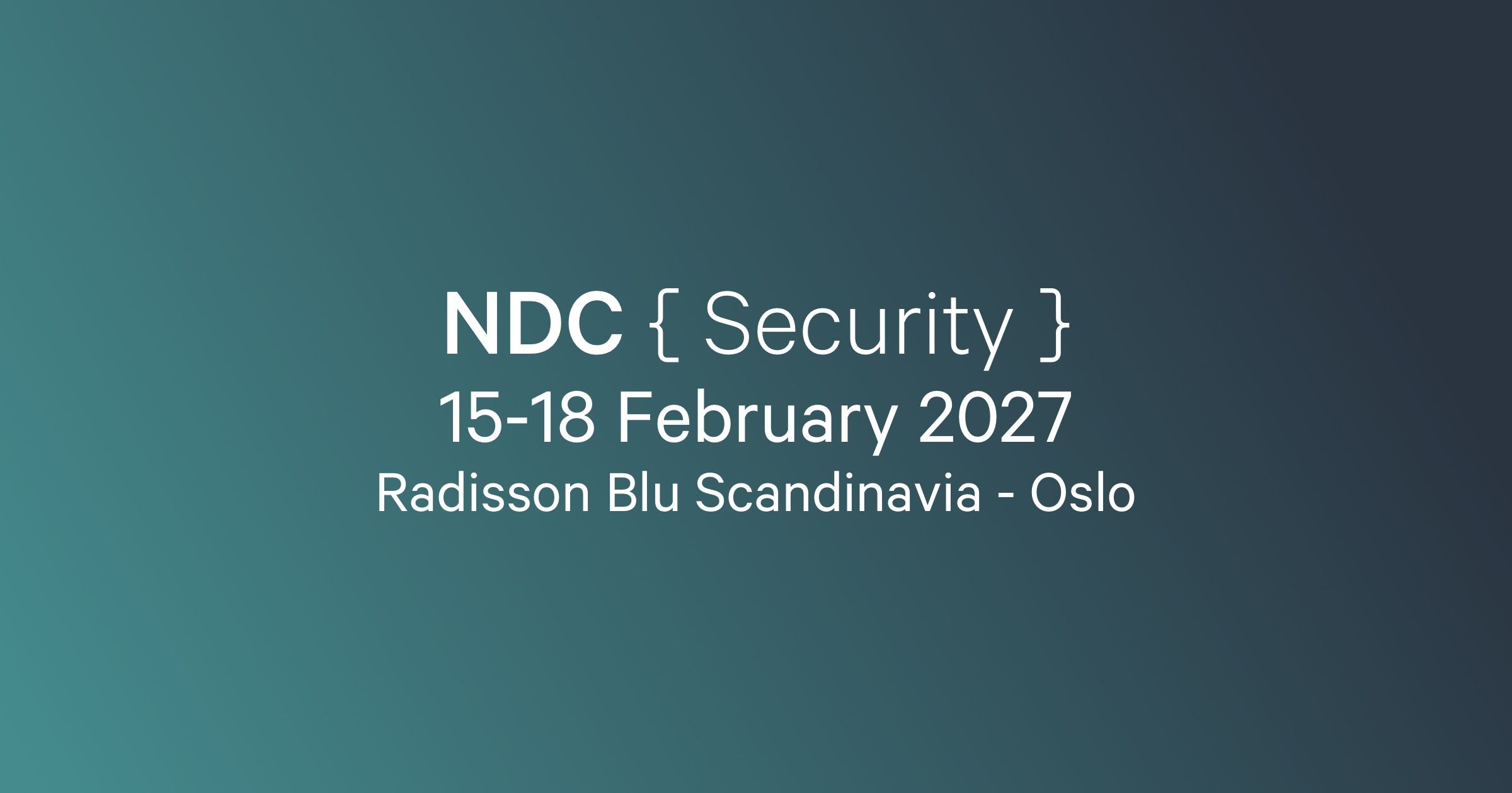 NDC Security 2027 logo