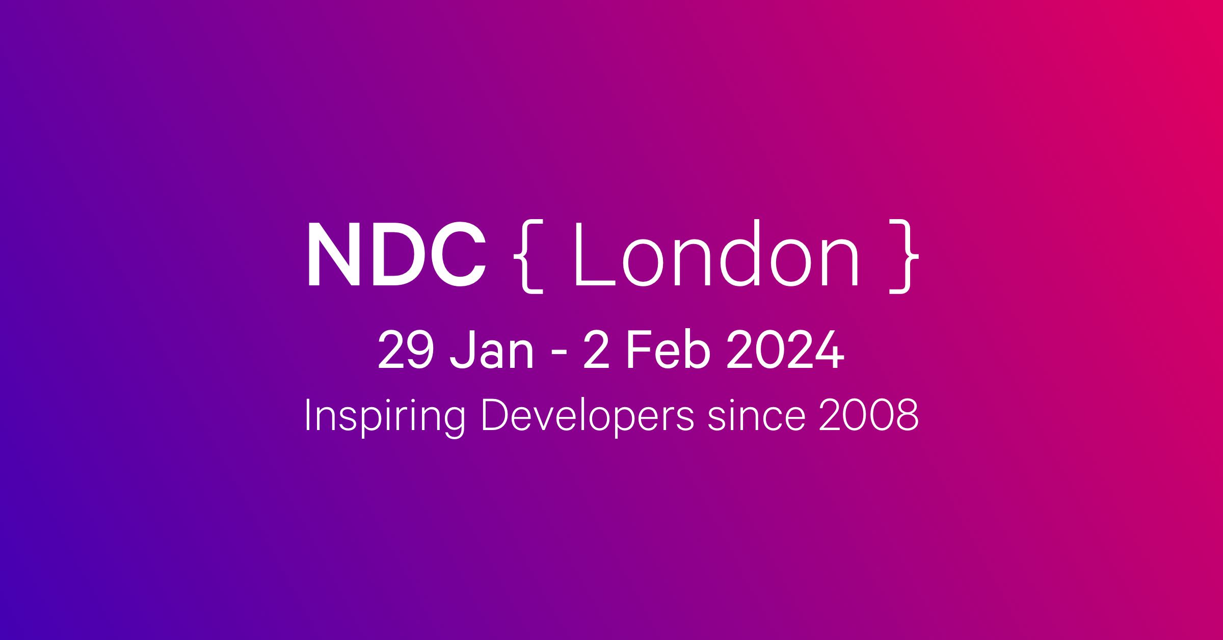 NDC London 2024 Conference for Software Developers