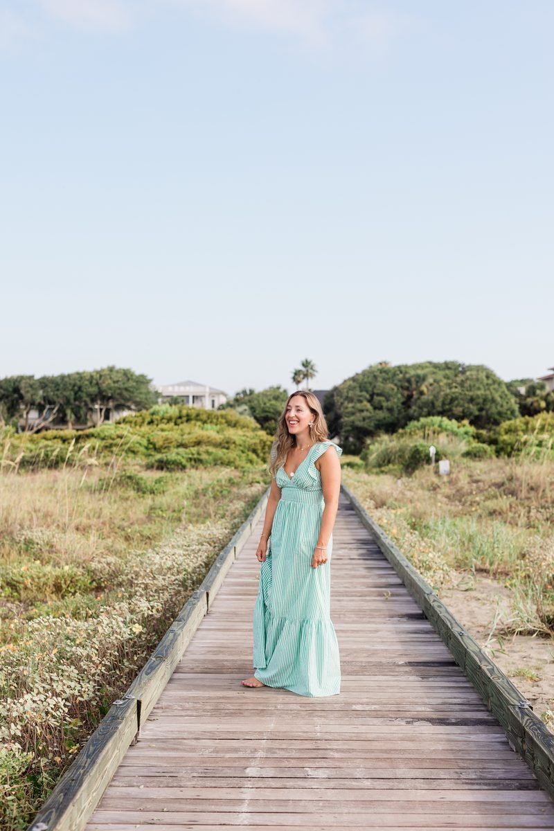 Lizzy on the boardwalk