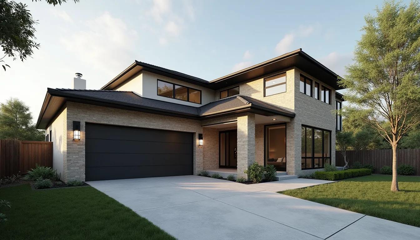 Modern custom home exterior in San Antonio, Texas
