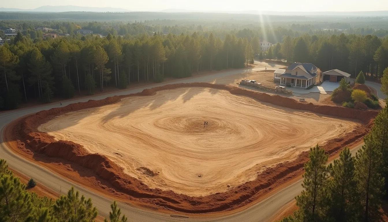 Site preparation for custom home construction