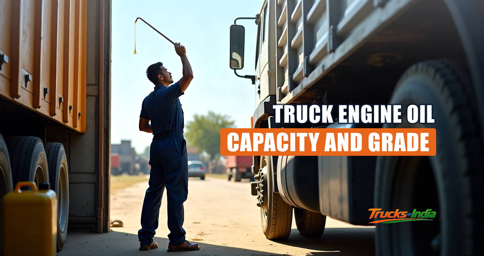 Truck Engine Oil Capacity, Grade and Change Interval in India