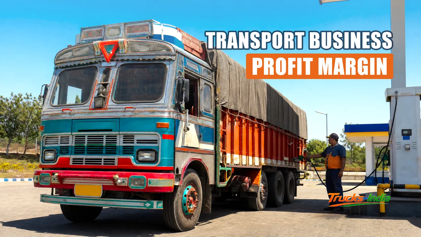 Transport business owner working out costs at an office desk