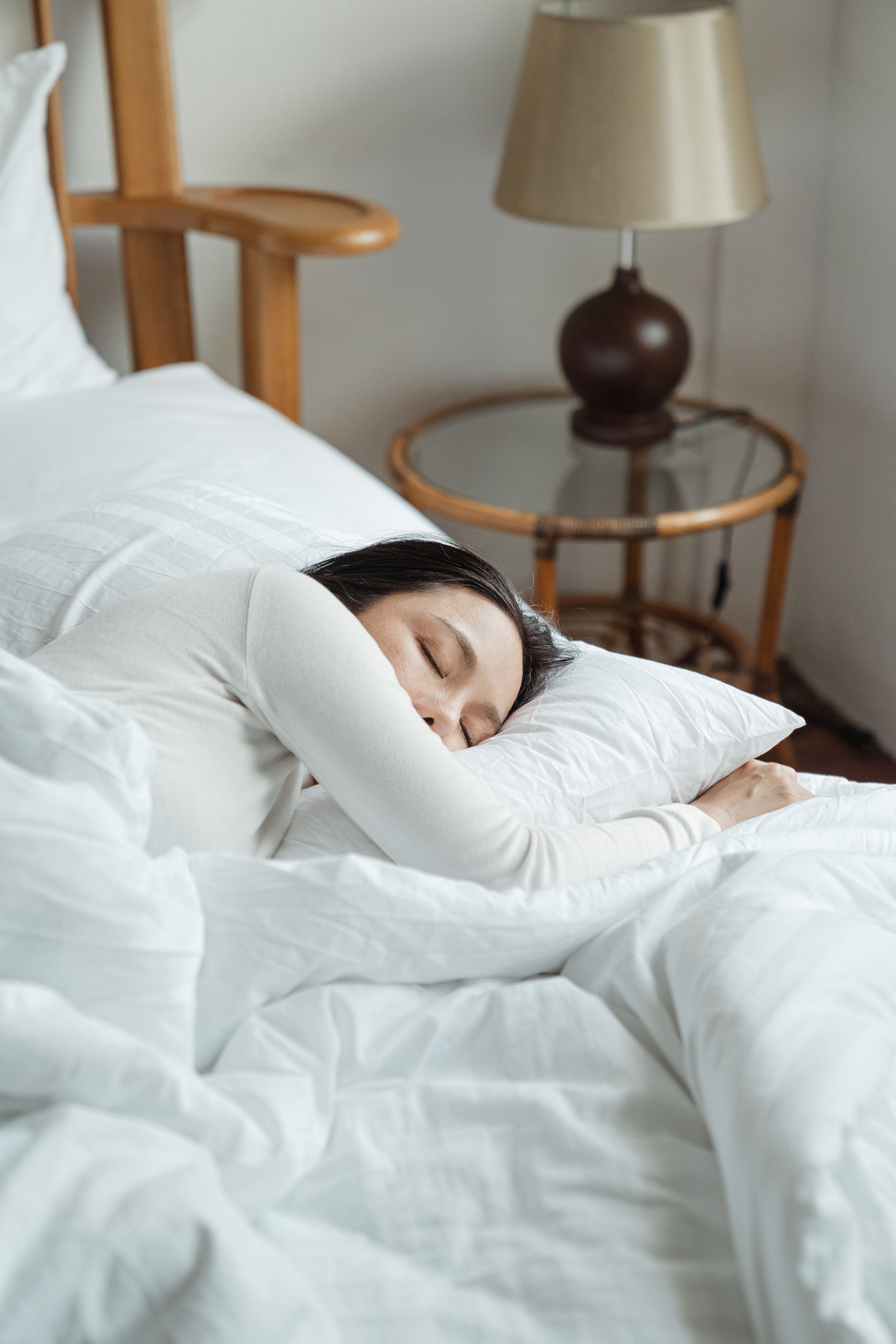 Woman sleeps