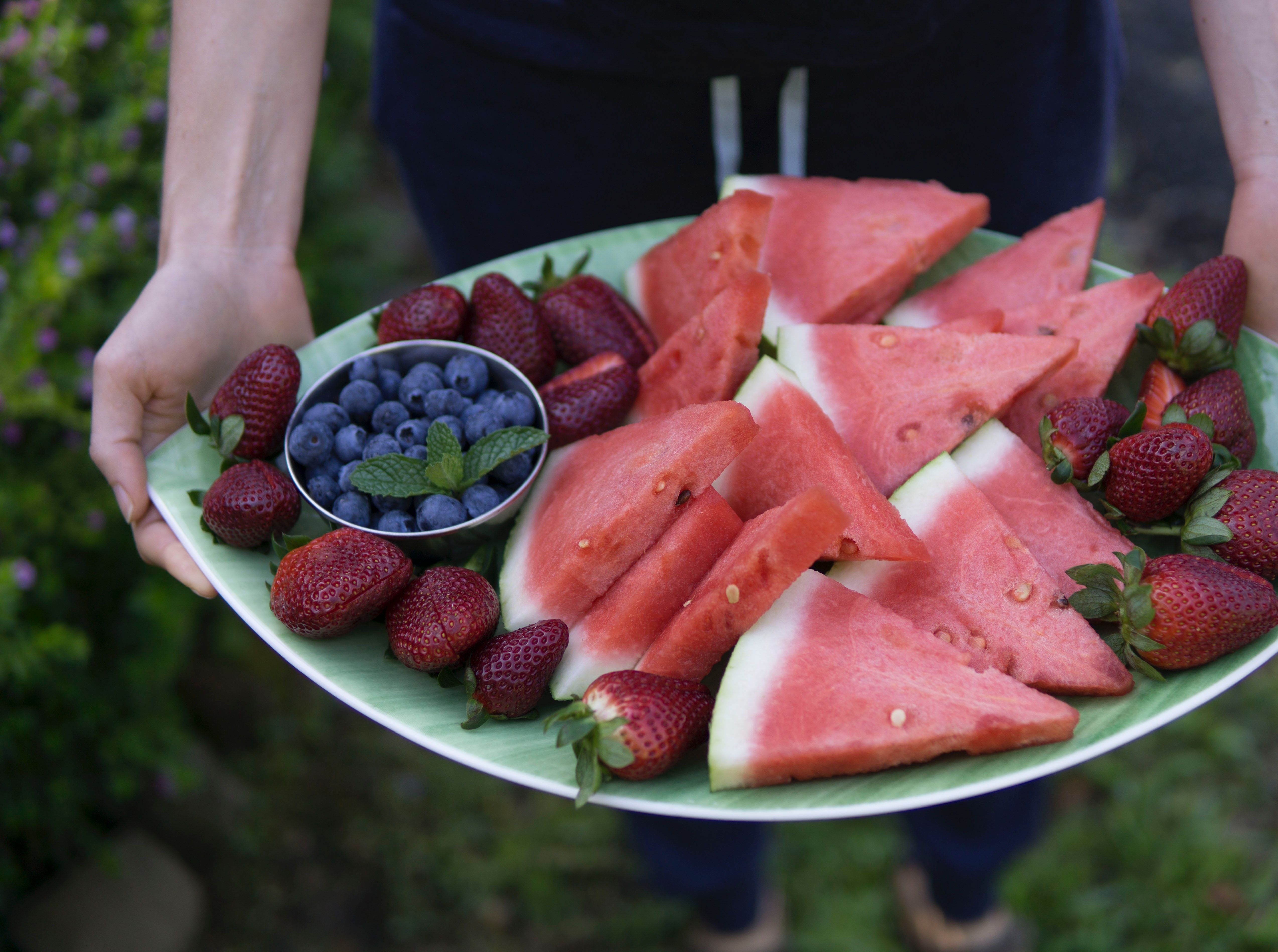 Watermelon pizza