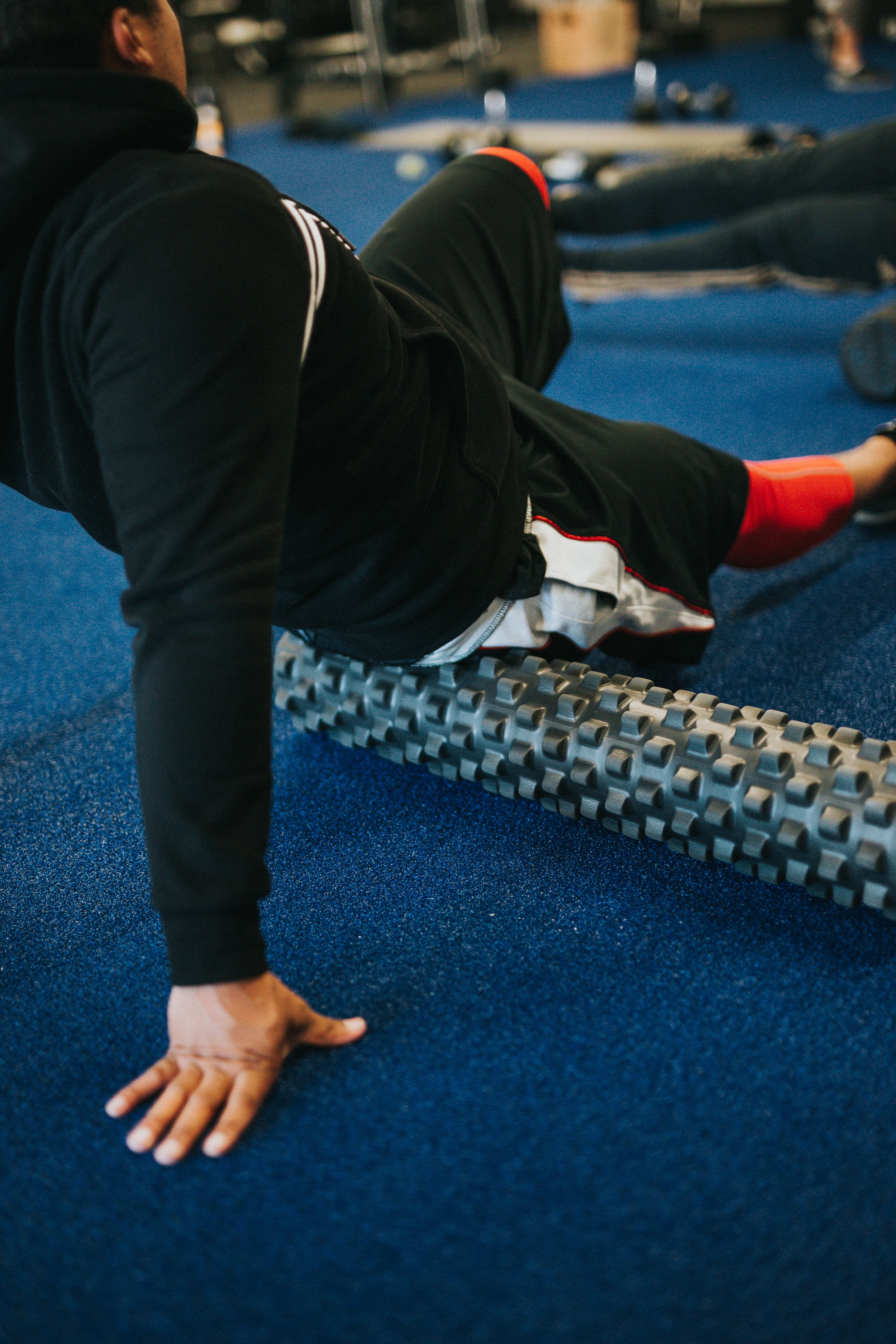 Textured foam roller
