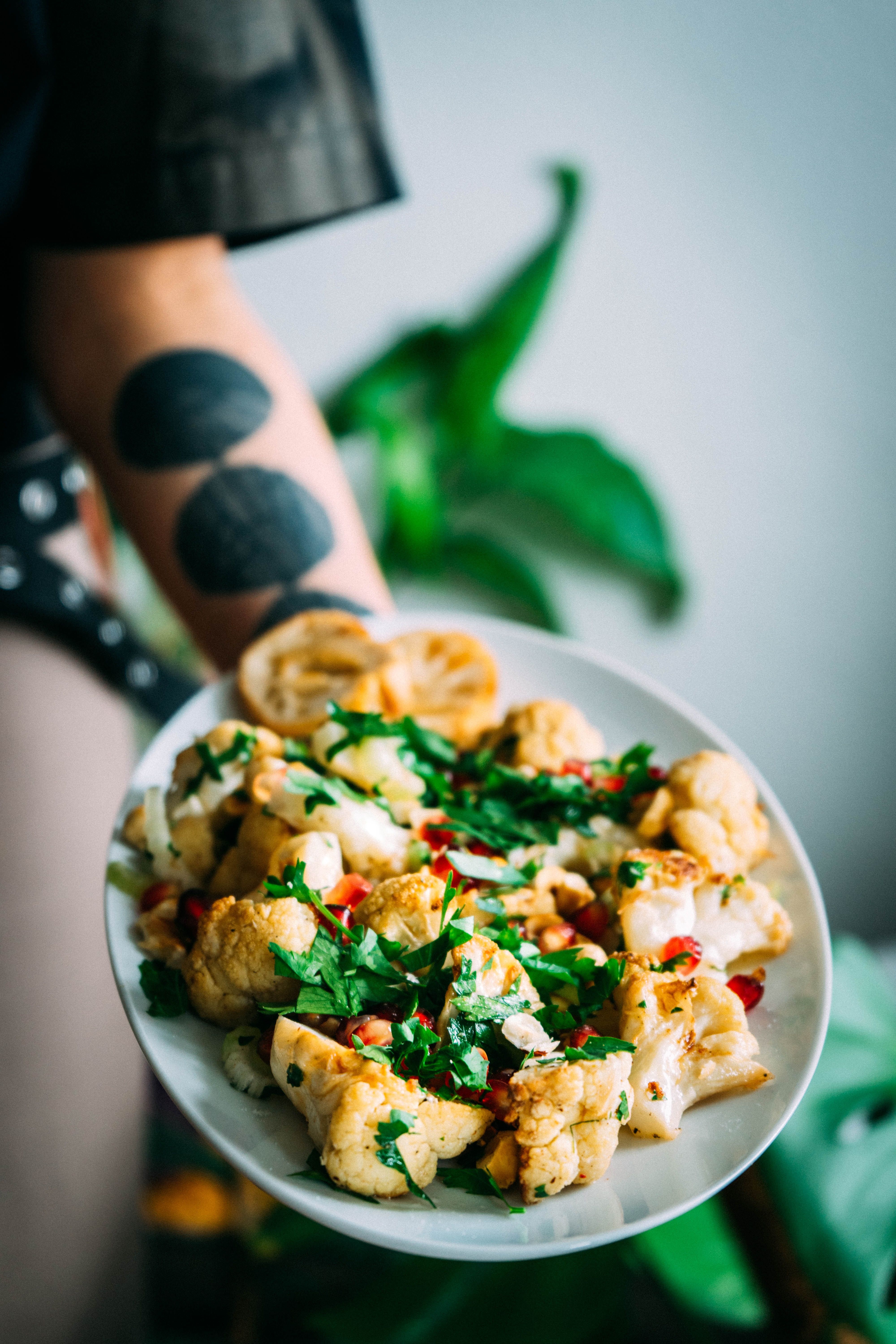 Cauliflower Fried Rice and Greens