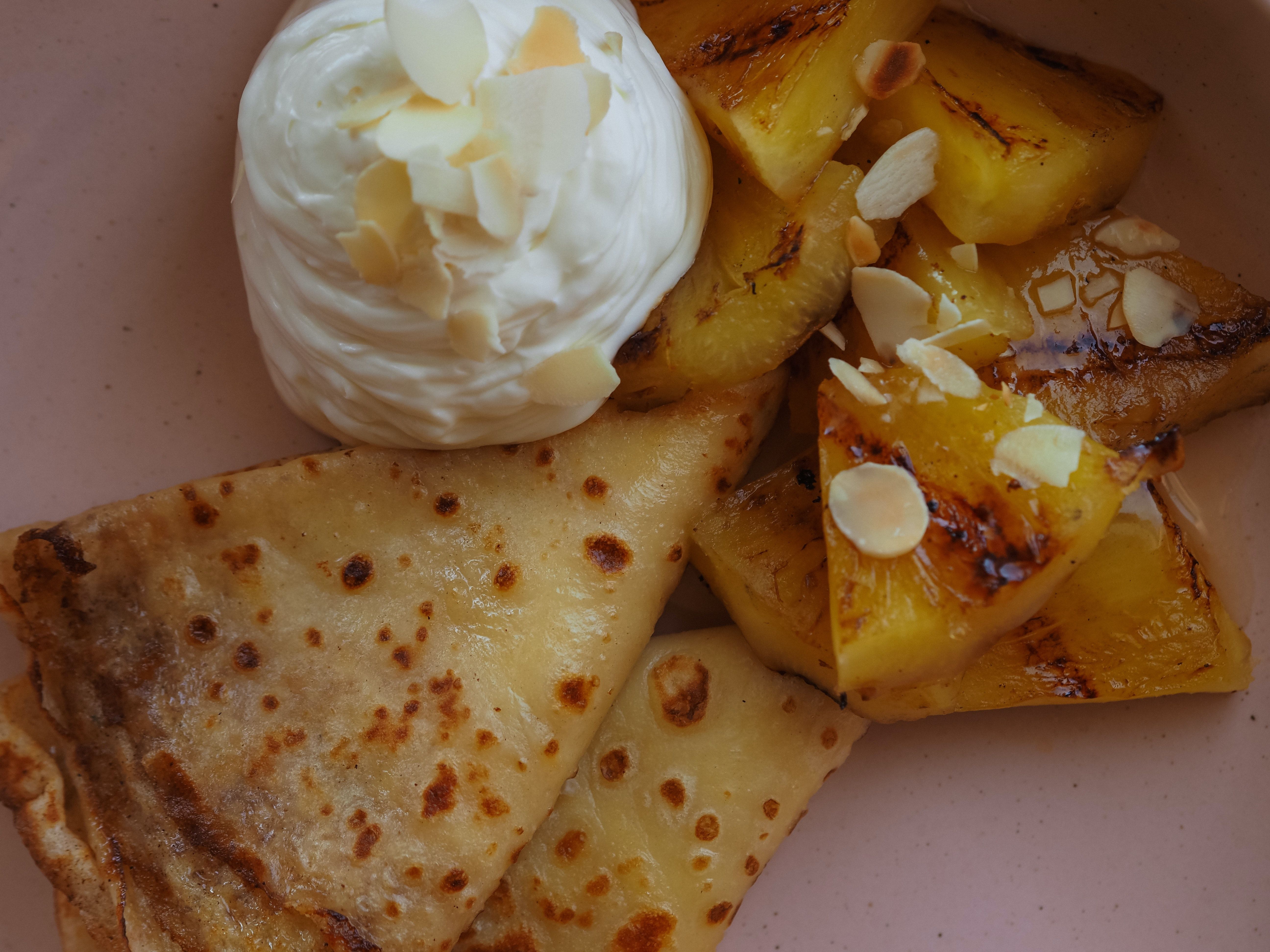 Grilled Pineapple with Coconut Whipped Cream