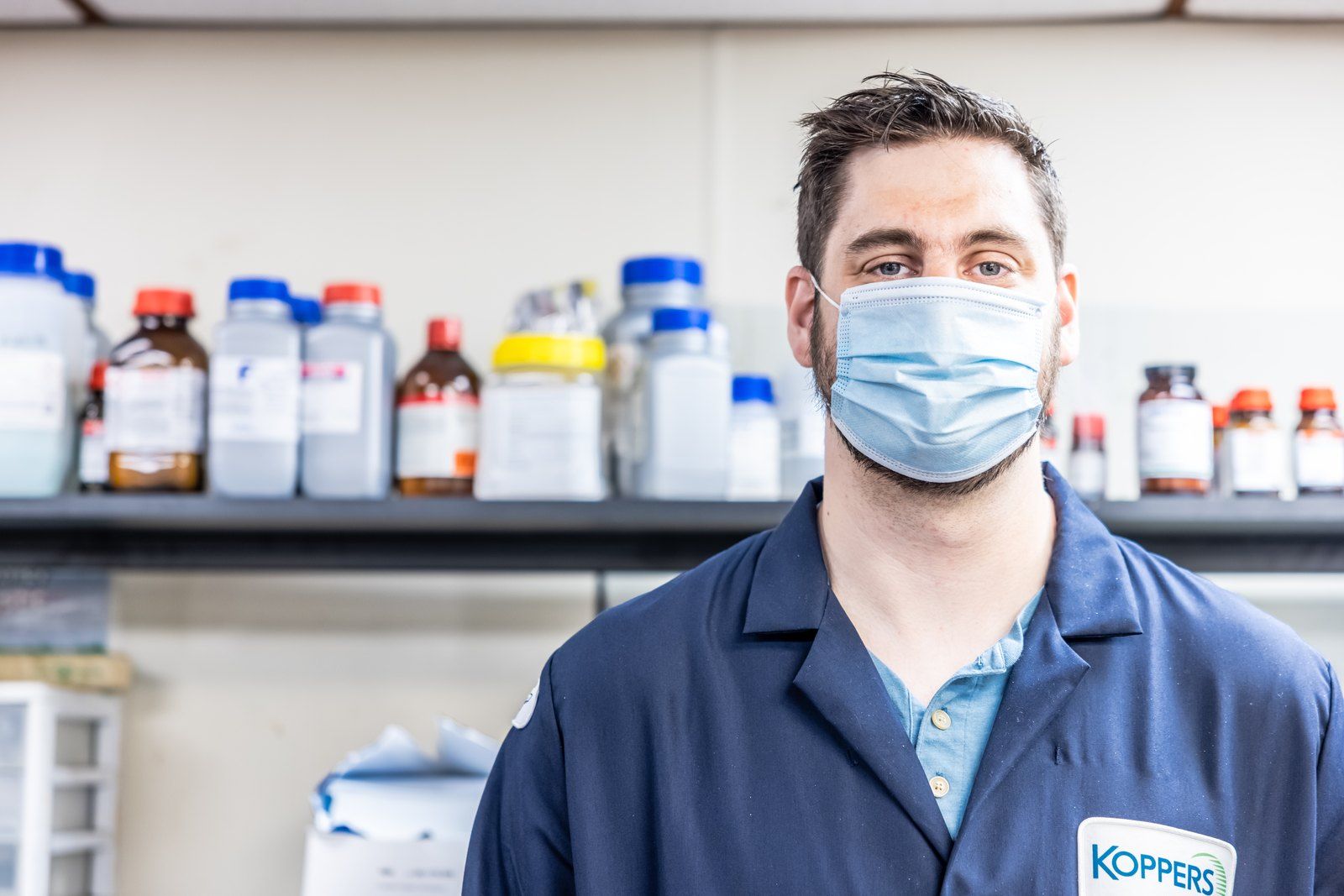 Laboratory samples staged for analysis — Pittsburgh, PA