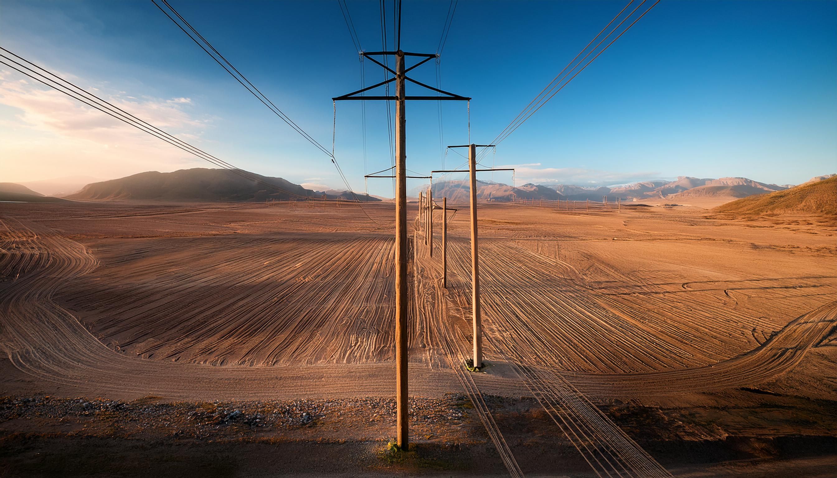 Industrial Utility Poles Treated