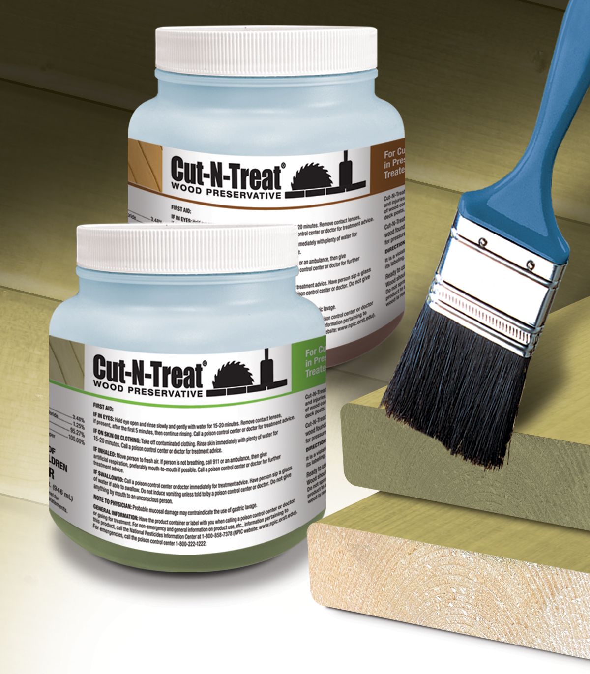Cut-N-Treat application to sawn lumber