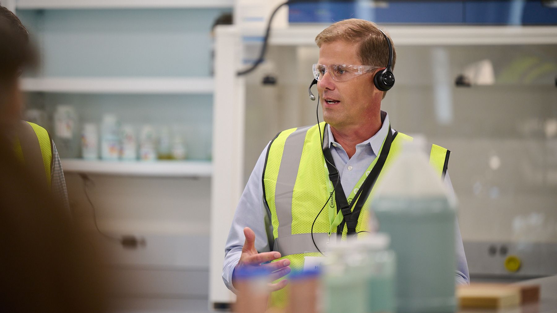 Koppers worker in lab