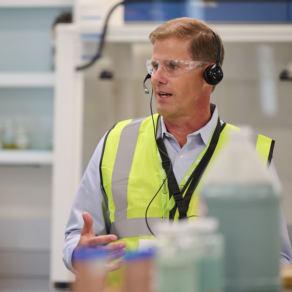 Koppers worker in lab