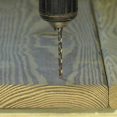 Drilling Pilot Holes in NatureWood