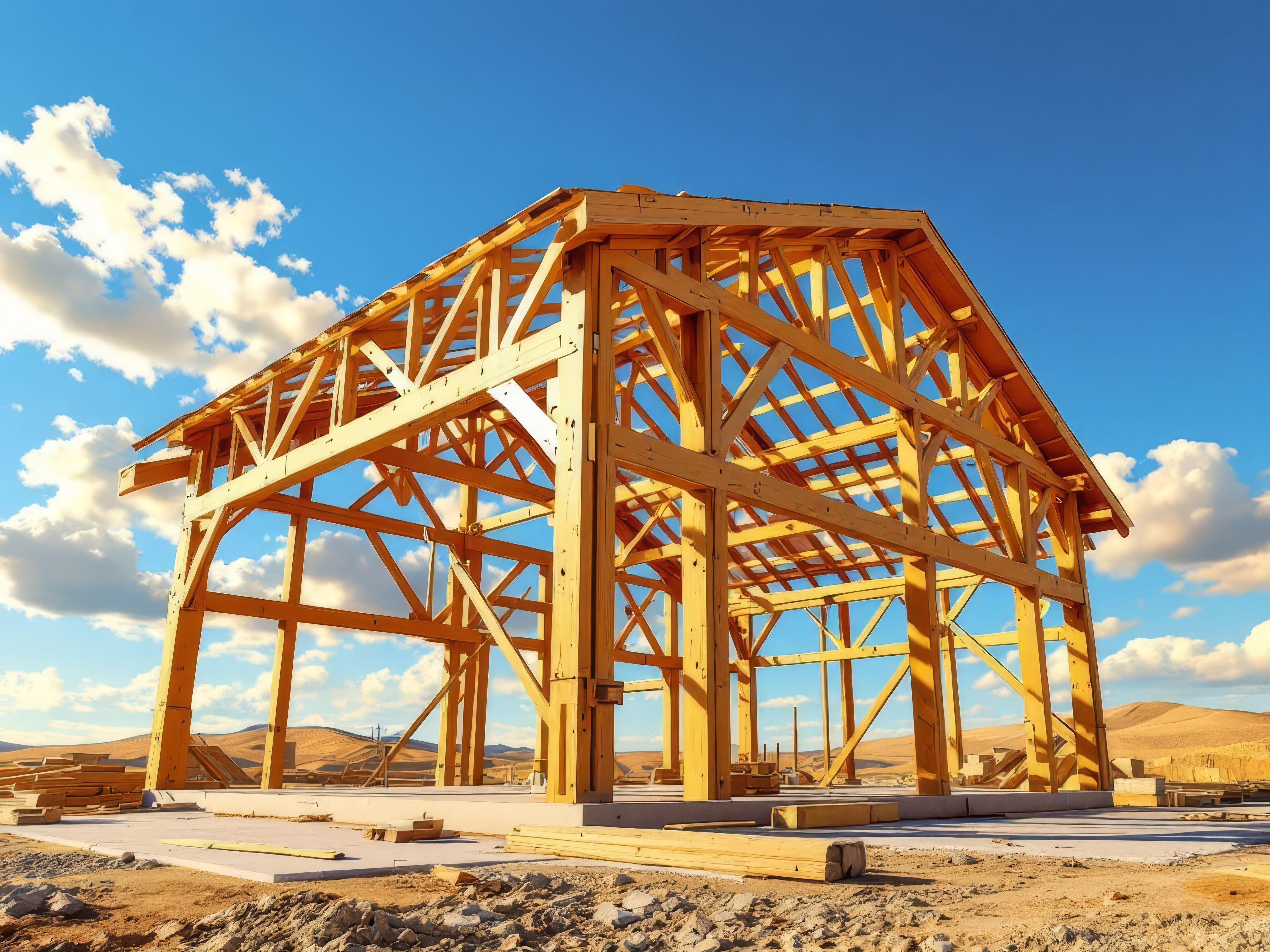 Treated Wood Structure