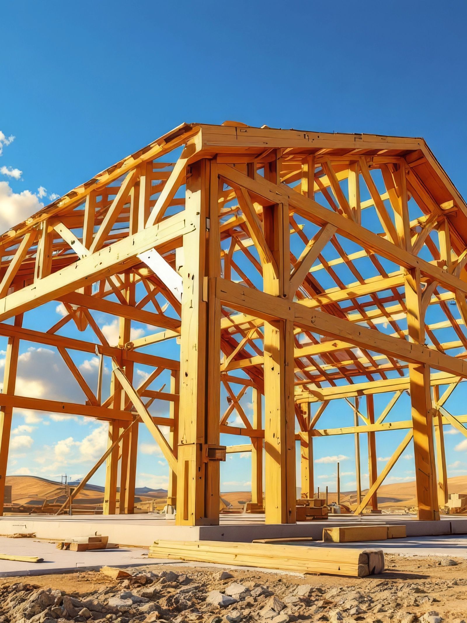 Treated Wood Structure