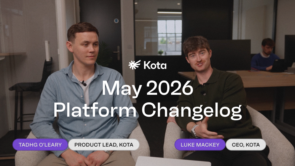 Kota Update May 2026: Spend Cards, Expanded Coverage, Auto-Enrolment Automations