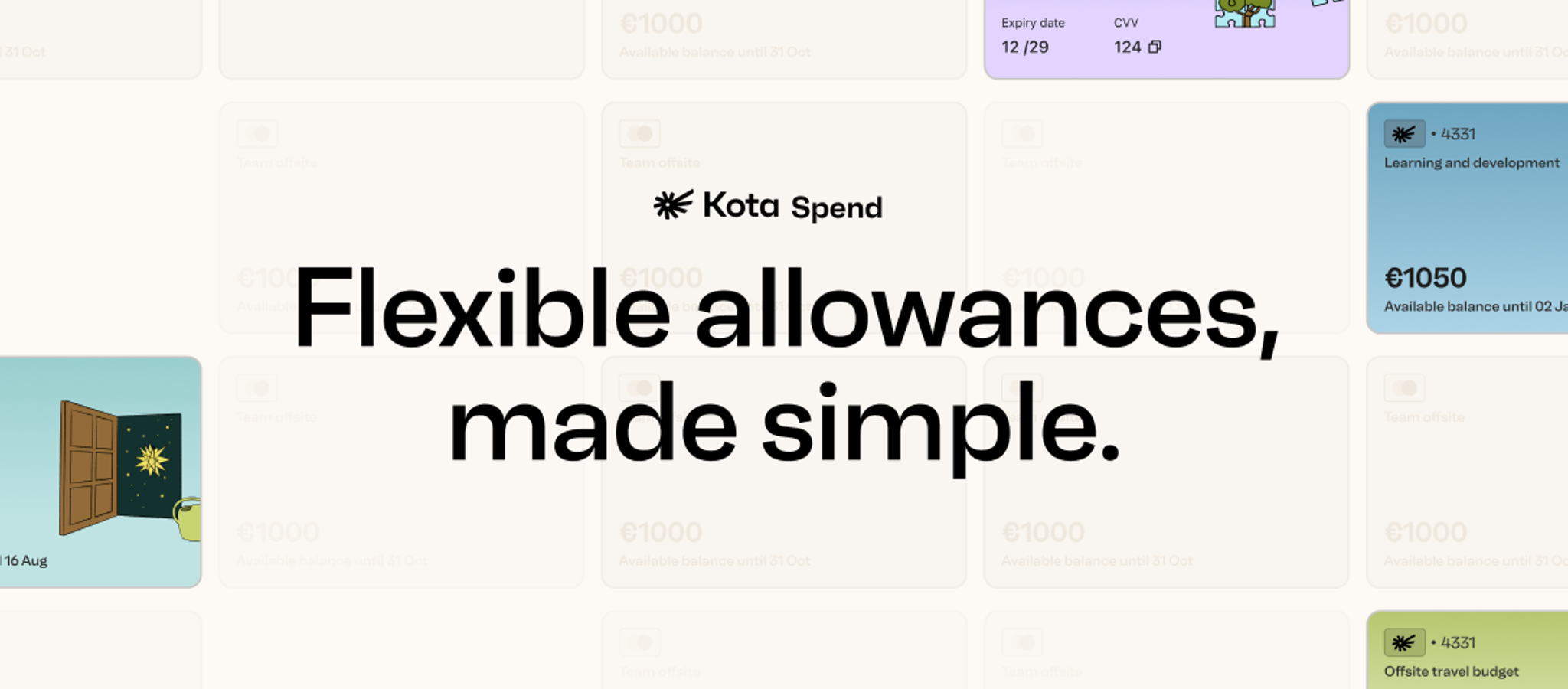 Kota Spend closes the loop: one place for every employee benefit