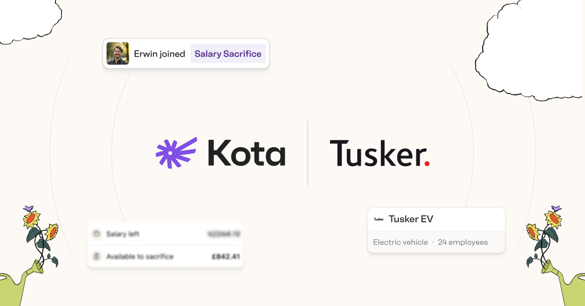 Kota is now offering EV salary sacrifice with Tusker