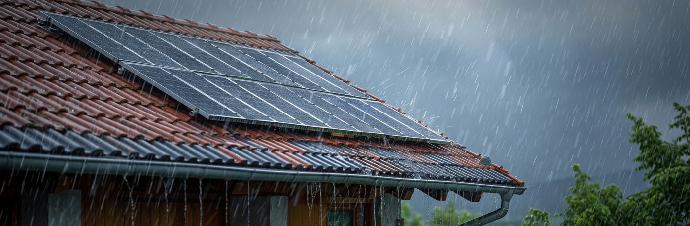 solar panel efficiency in rainy season
