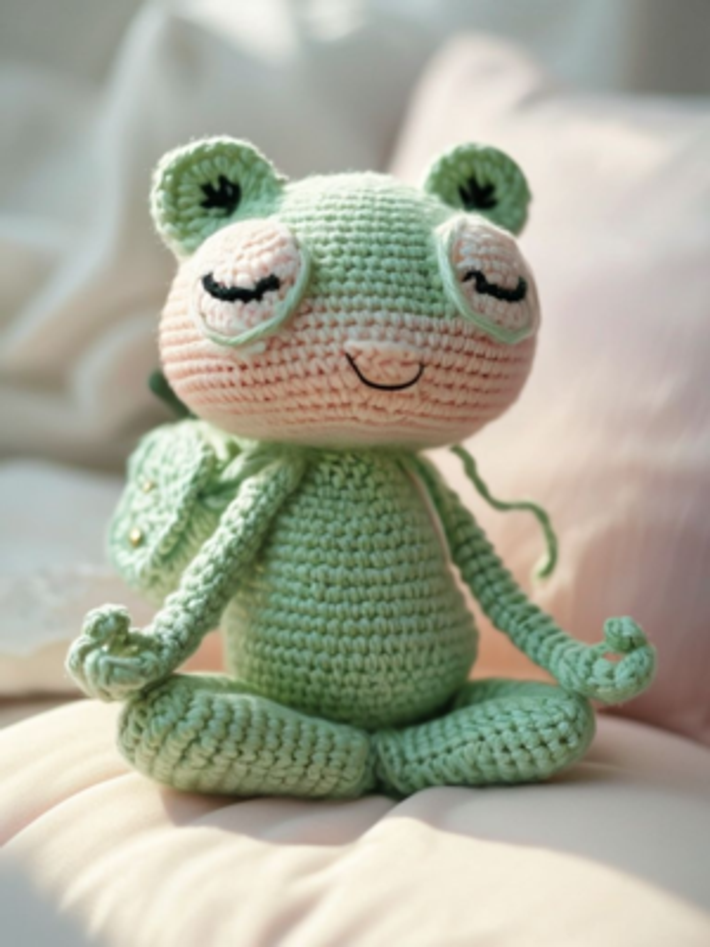 Yogi Frog Crochet Pattern
