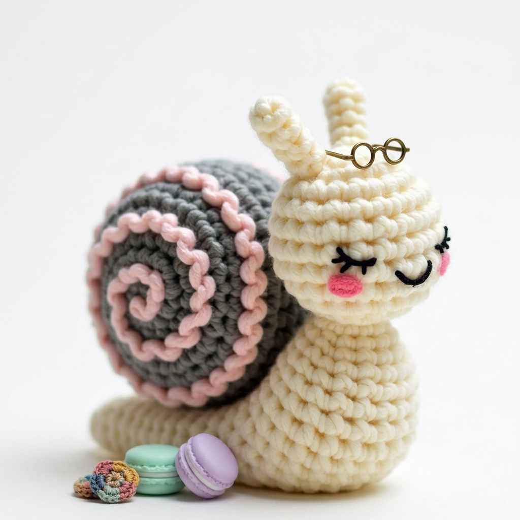 Sammy the Snail Crochet Pattern – Sleepy Amigurumi Snail - OpenCrochet
