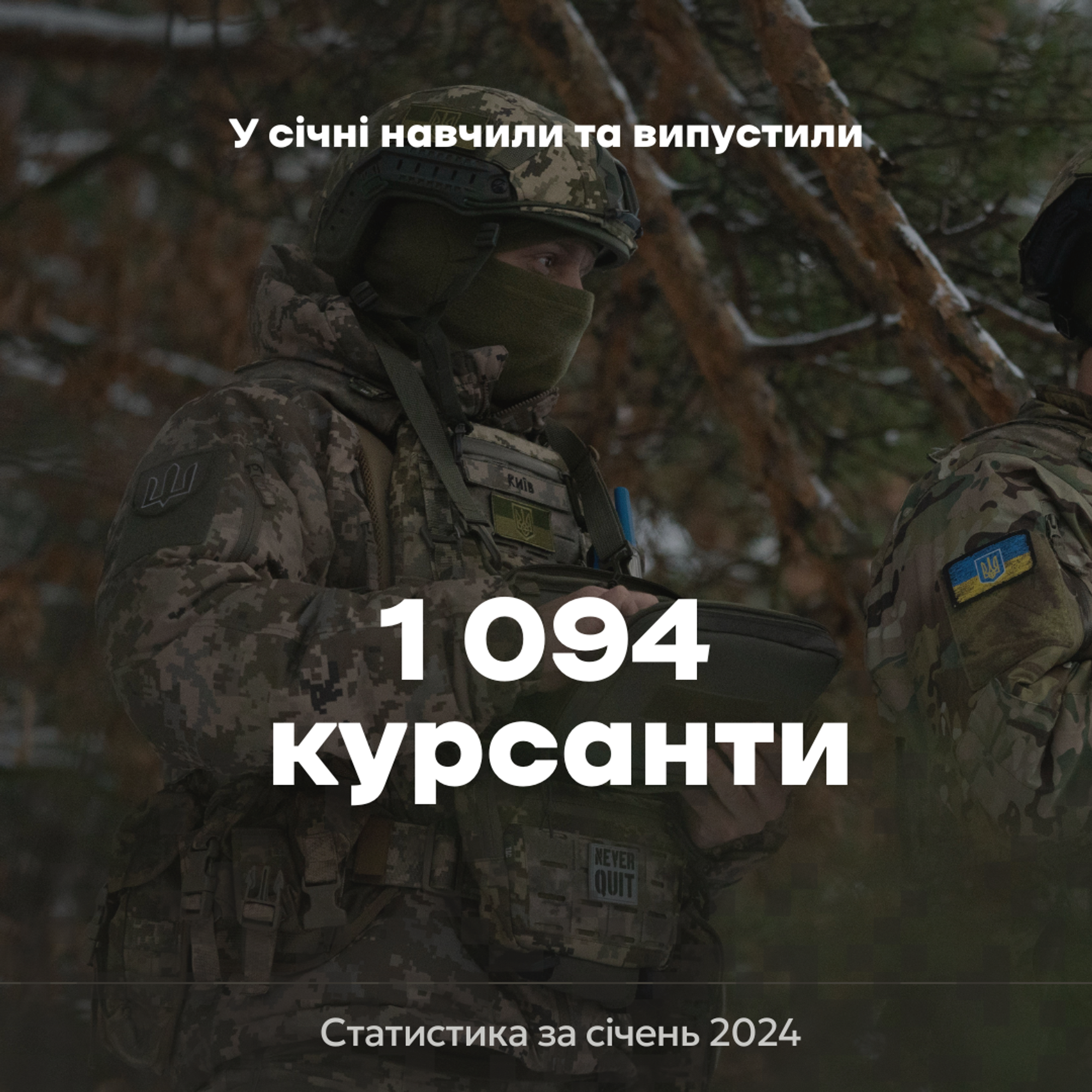 Підсумки підготовки військовослужбовців за січень 2024 року