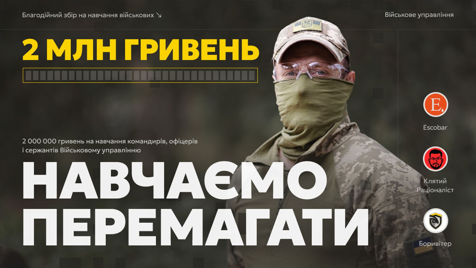 Підготовка 300 командирів з військового управління: залучення 2 млн грн
