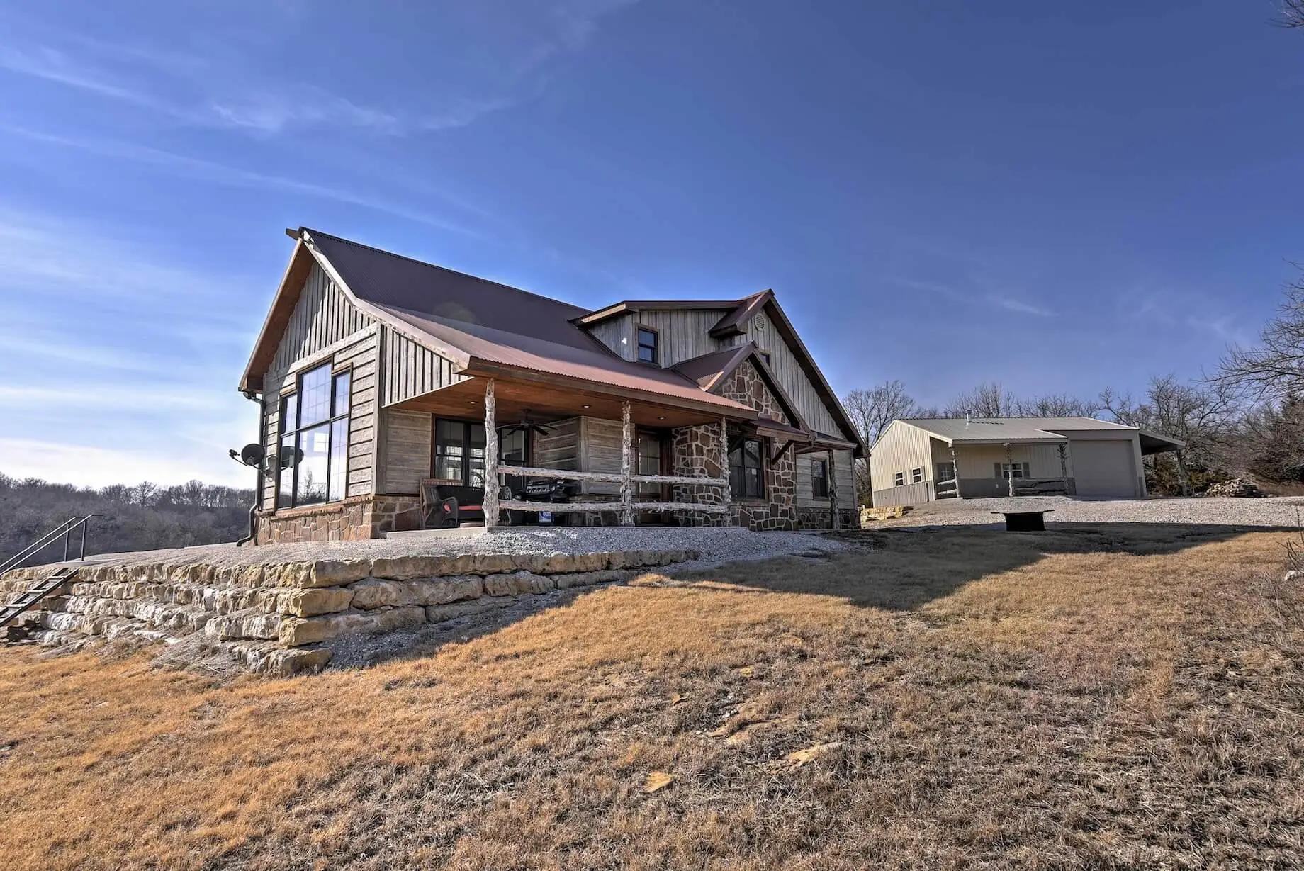 Rustic cabin exterior