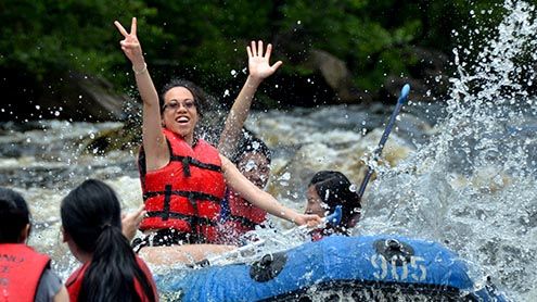 Whitewater rafting