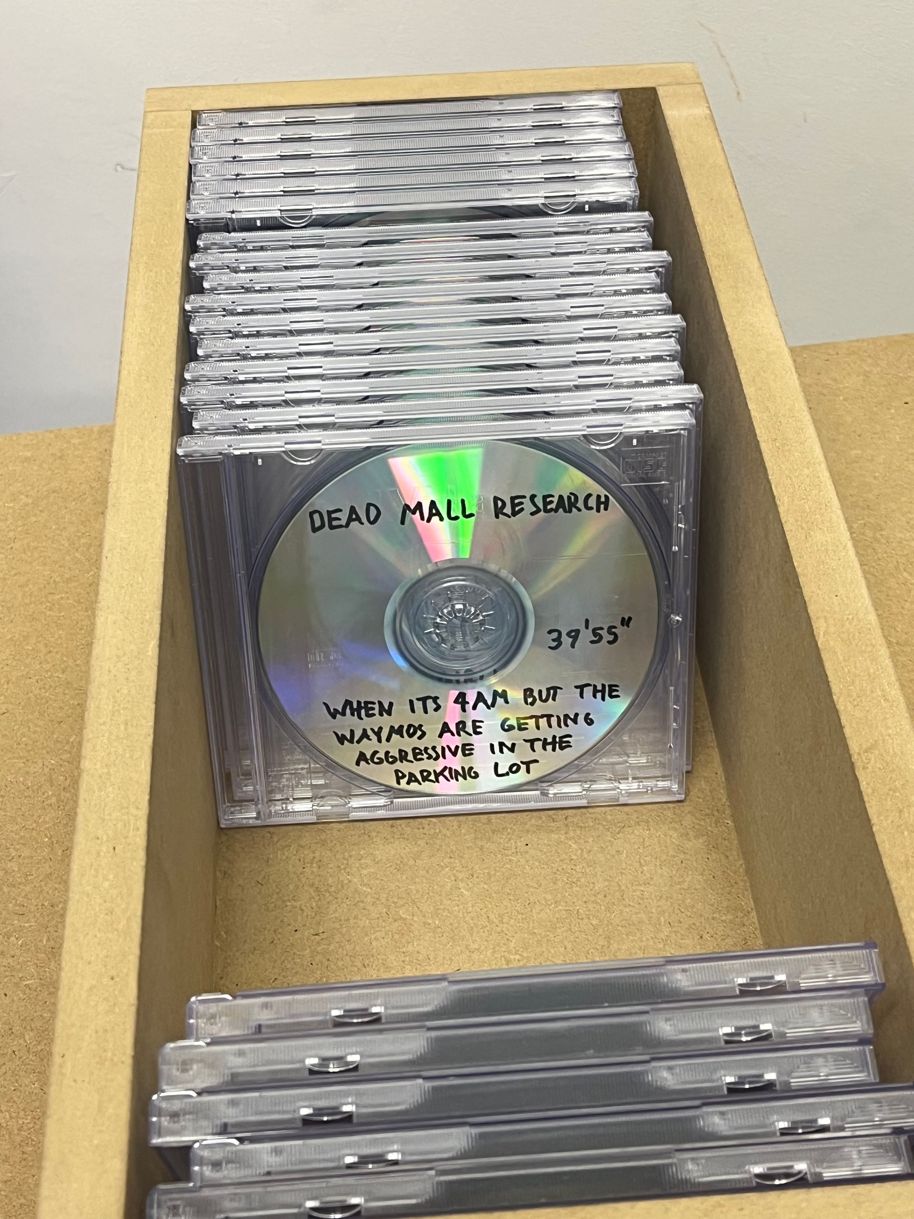 Image of CDs in a wooden box