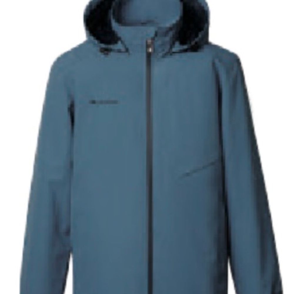 防水透氣刷毛外套 灰藍