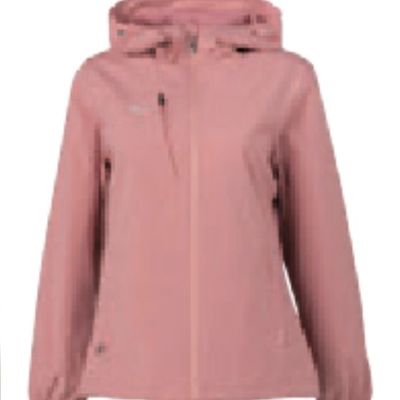 防水透氣輕薄風衣 柔粉色 女版