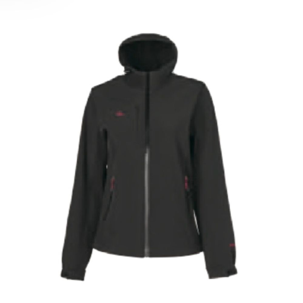 防水透氣連帽軟殼刷毛外套 黑色 女版