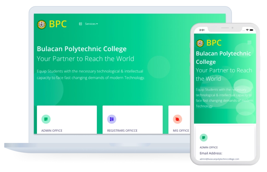 BPC Learning Management System Website Application developed by Marc Sumilang: a Freelancer in the Philippines