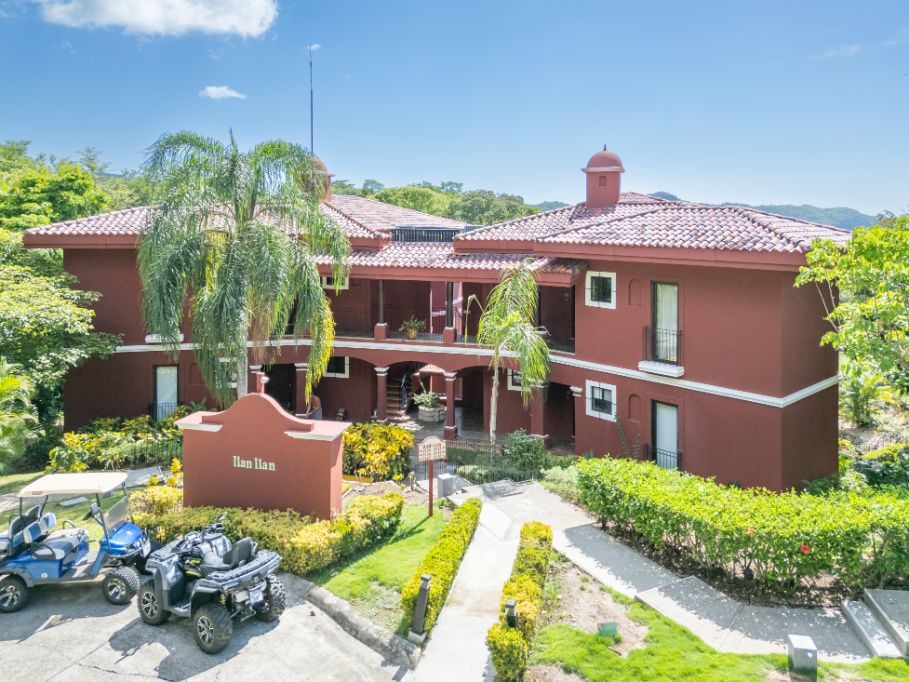 Bougainvillea building exterior with gardens – Bougainvillea 9203, Reserva Conchal, Guanacaste, Costa Rica
