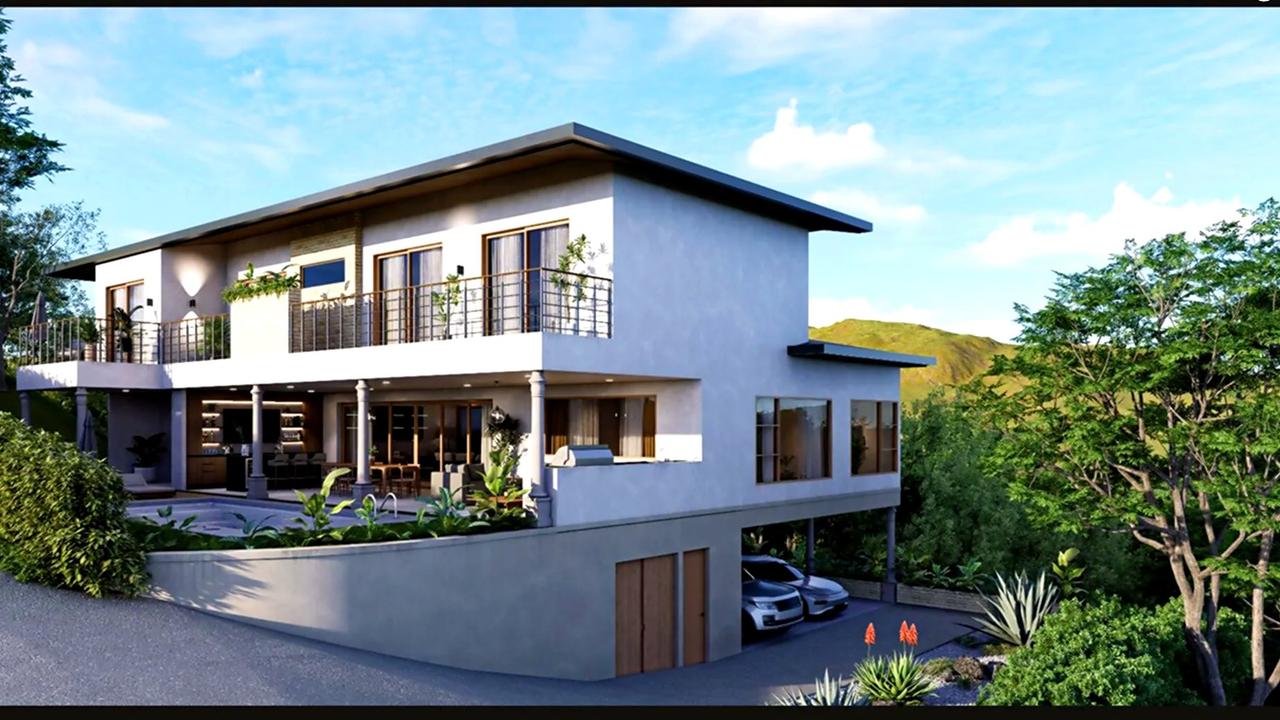 Casa Serenidad exterior render driveway