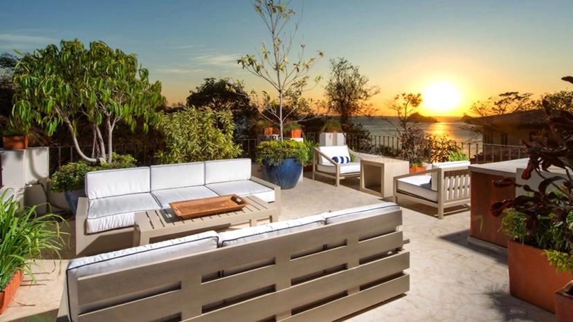 25 Paseo del Mar rooftop deck at sunset