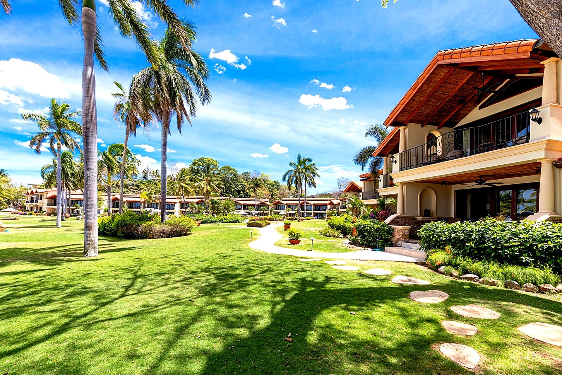 The Palms #33 tropical garden lawn