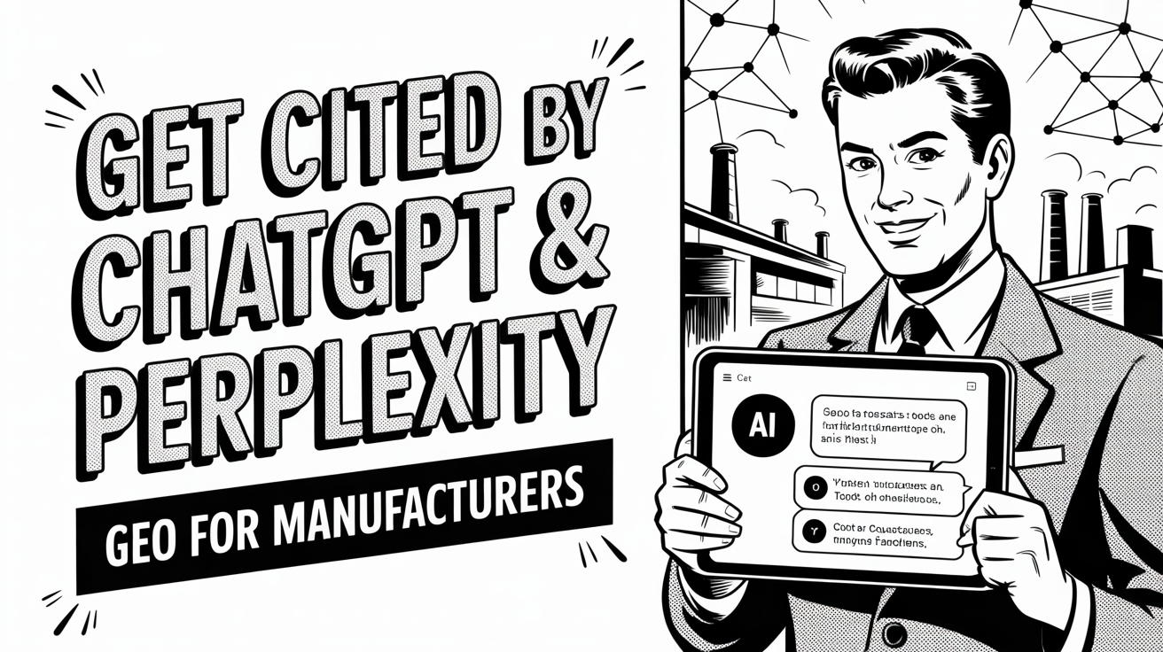 How to Get Your Manufacturing Company Cited by ChatGPT, Perplexity, and Google AI Overviews