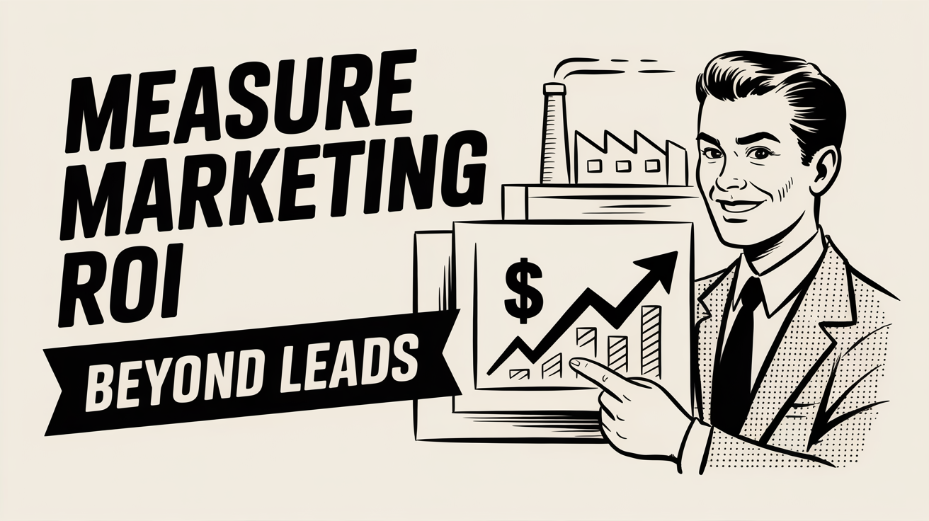 Cómo medir el ROI de marketing en manufactura (más allá de los leads)