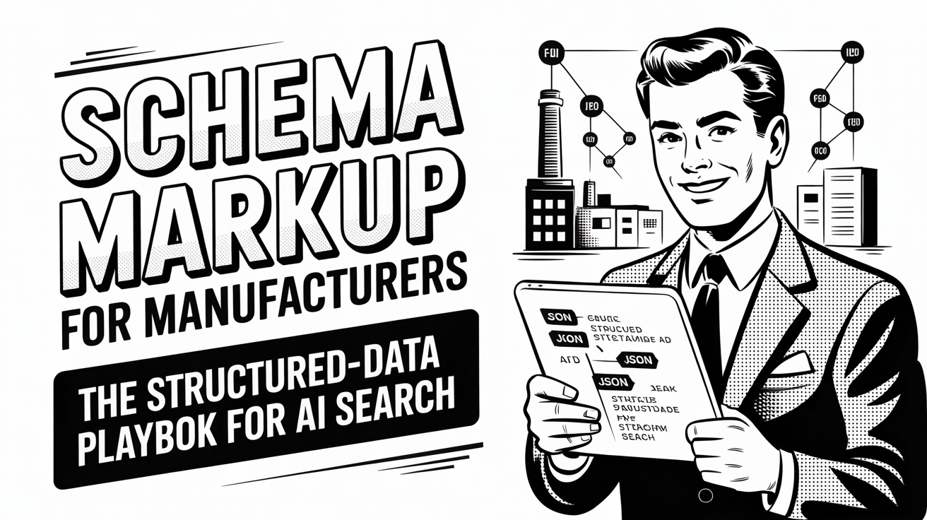 Schema Markup for Manufacturers: The Structured-Data Playbook for AI Search