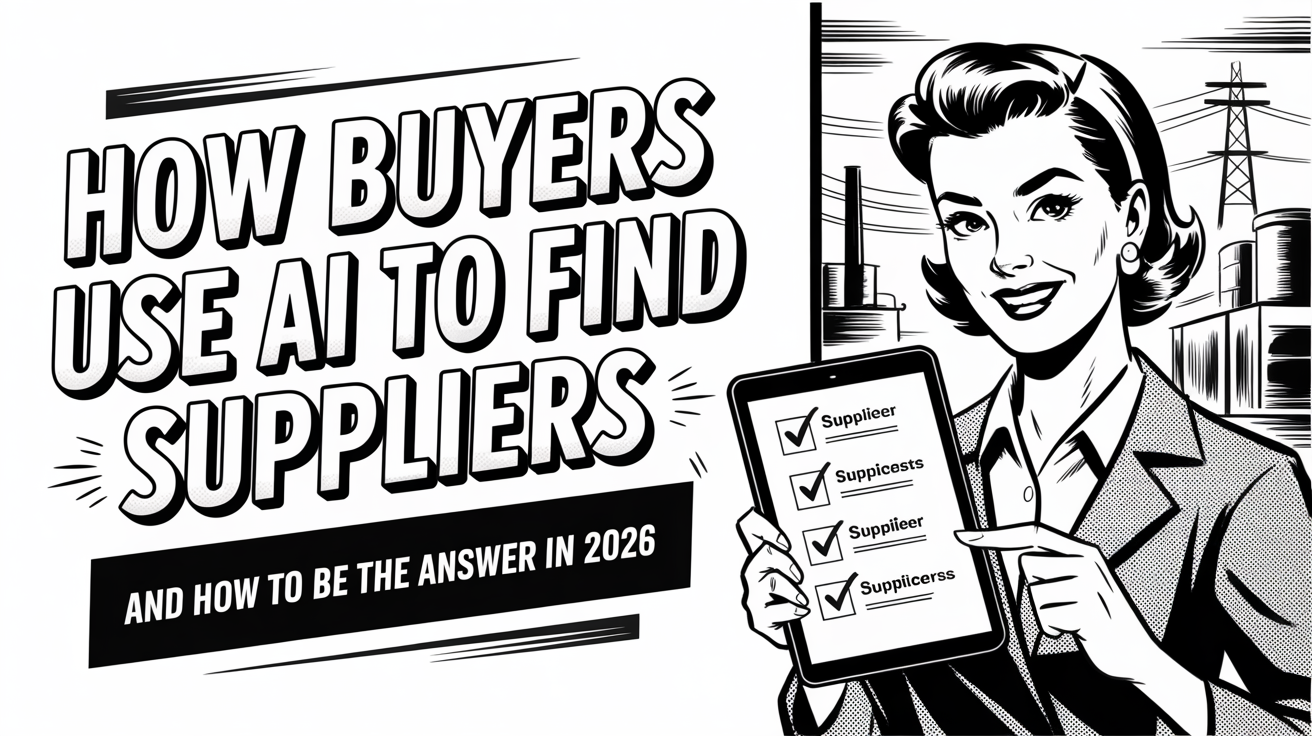 How Industrial Buyers Use AI to Find Suppliers in 2026 (And How to Be the Answer)